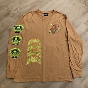 Icecream Cup Or Cone Long-Sleeve Knit T-Shirt Doe Men's Large L Billionaire Boys